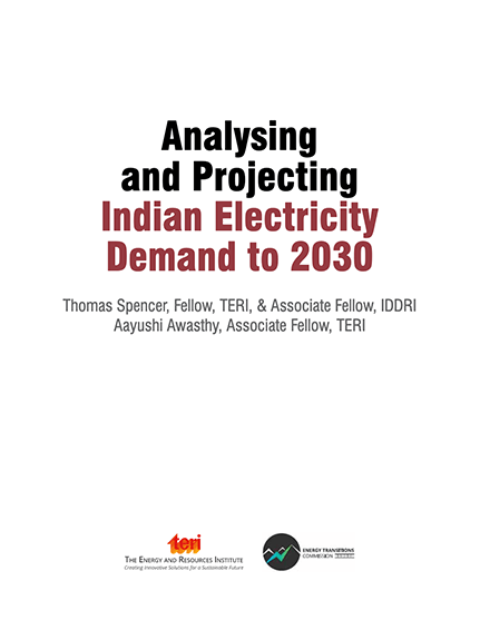 Analysing and Projecting – Indian Electricity Demand to 2030 Front Cover