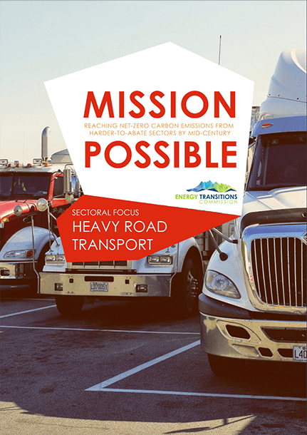 Mission Possible Sectoral Focus: Heavy Road Transport Front Cover