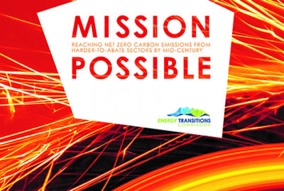 Front Cover of Mission Possible: Reaching Net-Zero Carbon Emissions Report