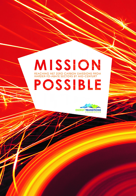 Front Cover of Mission Possible: Reaching Net-Zero Carbon Emissions Report