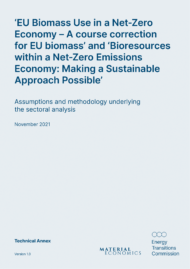 Assumption and methodology underlying analysis for bioresources report
