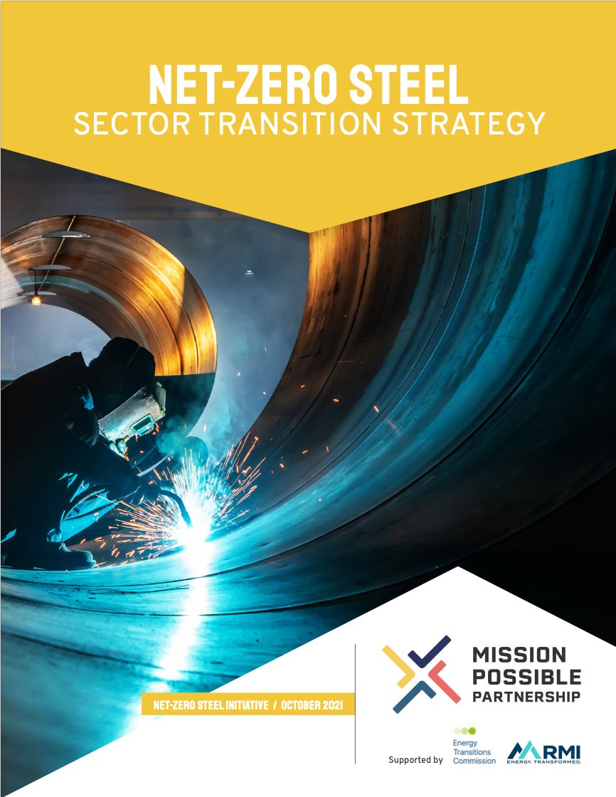 Net-Zero Steel: Sector Transition Strategy - Report Front Cover