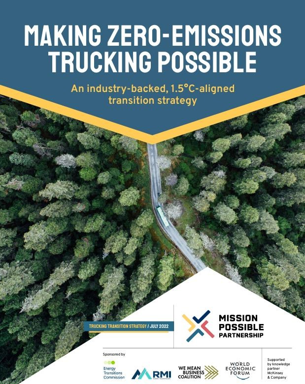 Making Zero-Emissions Trucking Possible: An Industry-Backed, 1.5C-Aligned Transition Strategy Report Cover