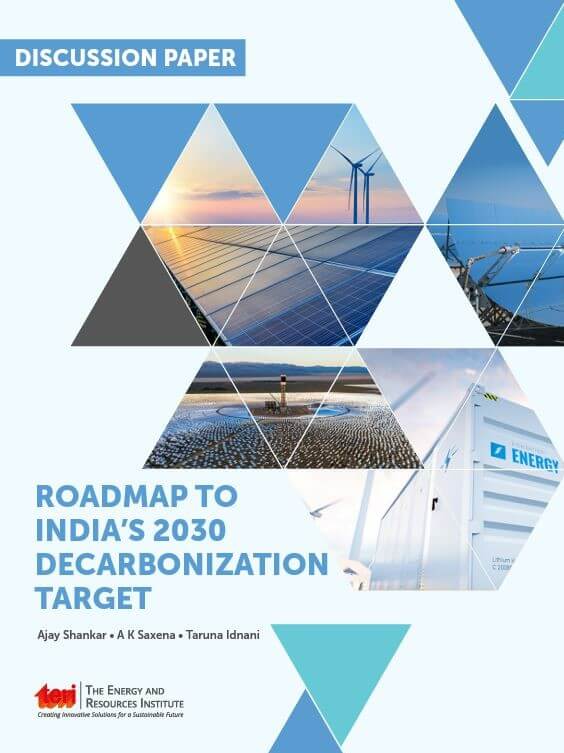 Roadmap to India’s 2030 Decarbonization Report Cover